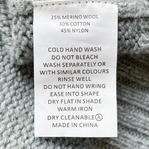 Zaket & Plover Wool Blend Cable Trim Sweater - Picture 11 of 11